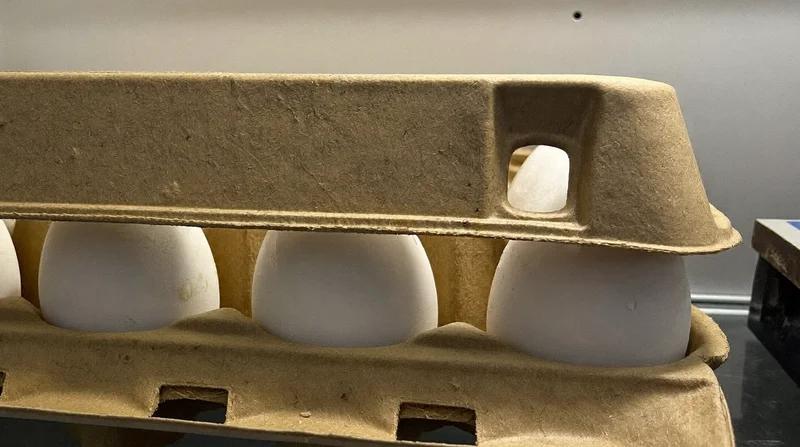 No viste que los huevos habían caducado y no compraste más